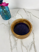 Load image into Gallery viewer, Groovy Purple Resin Wooden Bowl
