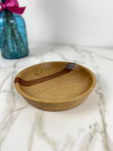 Load image into Gallery viewer, Sloped Oak Strip Wooden Bowl
