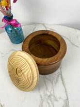 Load image into Gallery viewer, Wooden Biscuit Bowl with Lid
