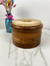 Load image into Gallery viewer, Wooden Biscuit Bowl with Lid
