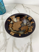 Load image into Gallery viewer, Purple &amp; Pearlescent Resin &amp; Wood Bowl
