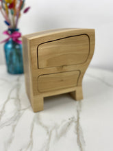 Load image into Gallery viewer, Solid Wood Bandsaw Jewellery Box with Drawers
