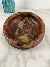 Load image into Gallery viewer, Gold Resin Bowl with Australian Burl

