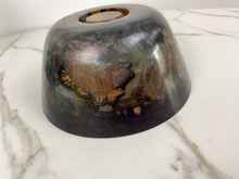Load image into Gallery viewer, Purple &amp; Pearlescent Resin &amp; Wood Bowl
