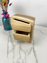 Load image into Gallery viewer, Solid Wood Bandsaw Jewellery Box with Drawers
