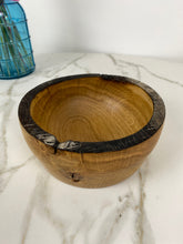 Load image into Gallery viewer, Burned Rim Oak Wooden Bowl
